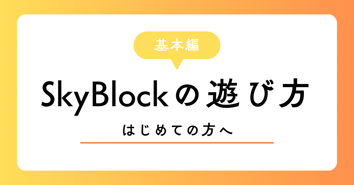 スカイブロックサーバーガイド